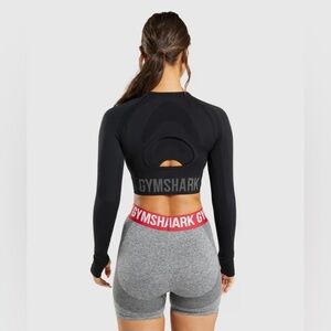 Gymshark seamless cropped long sleeve